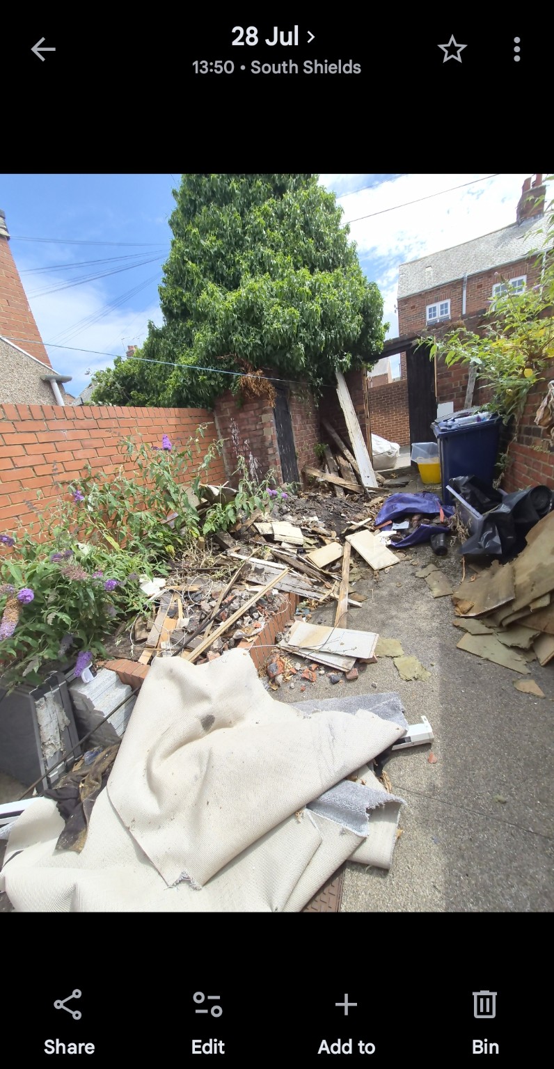 Before: Driveway clearance