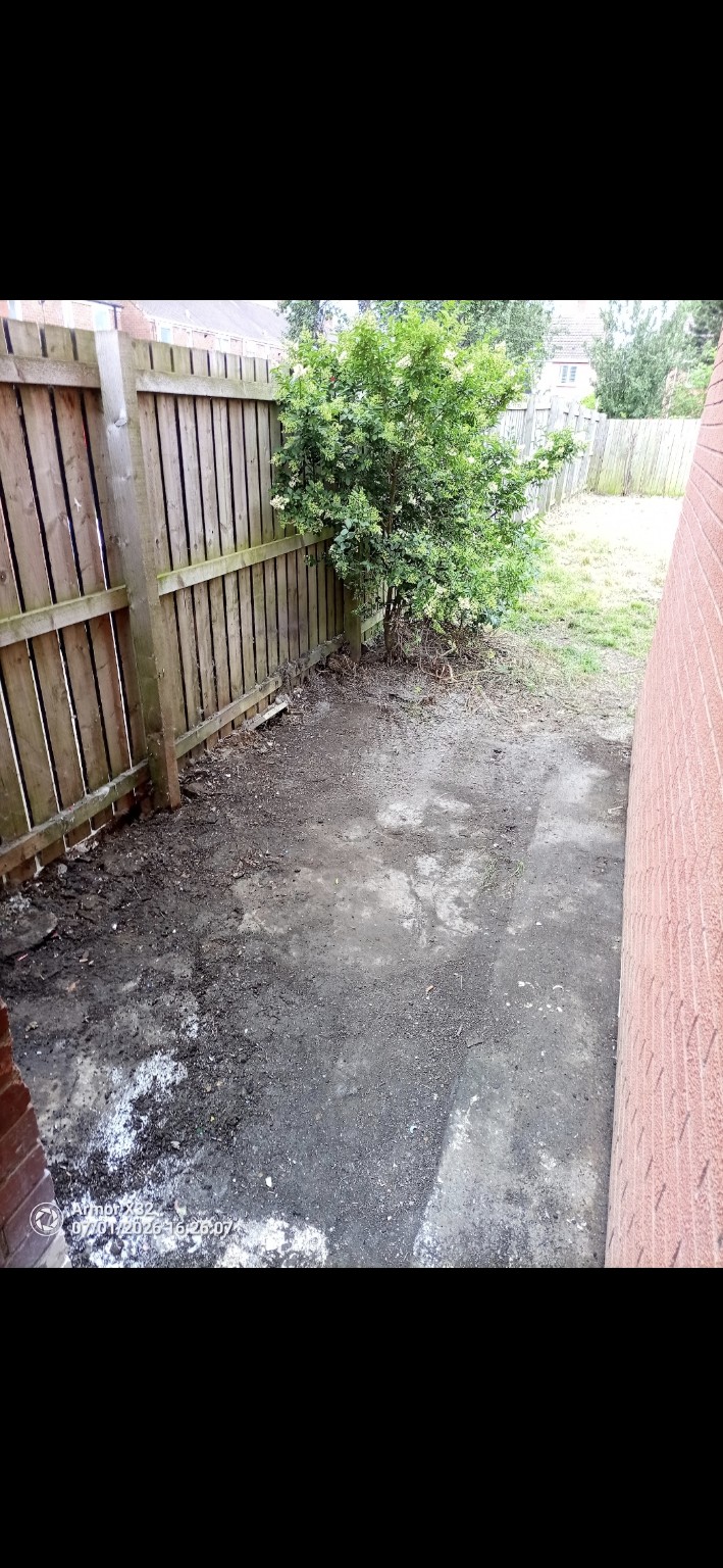 After: Side passage clearance