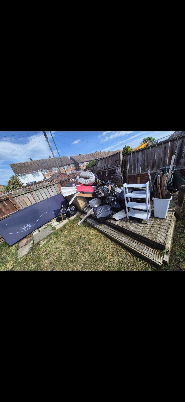 Before: Garden structure clearance