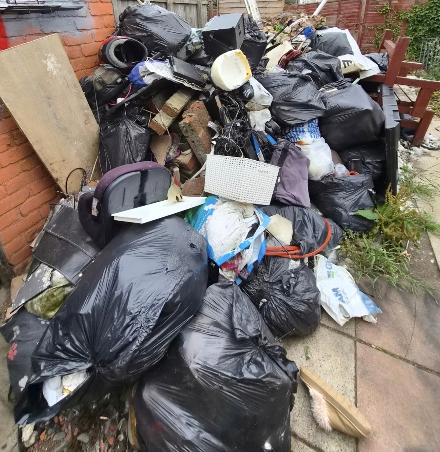 Before: Household rubbish clearance